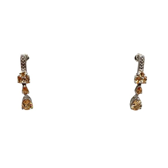 New Karis STS Teardrop Crystal Earrings 925 Post Only - Picture 3 of 5